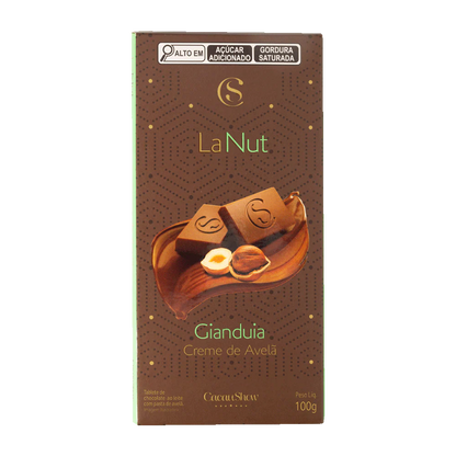 Tablete LaNut de Chocolate ao Leite e Avelã 100g