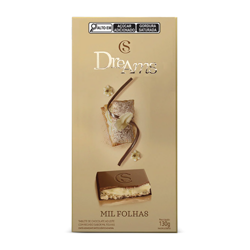 Tablete Dreams Mil-Folhas 130g